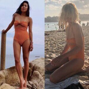 Marysia Antibes Maillot One Piece Swimsuit Terracotta Orange